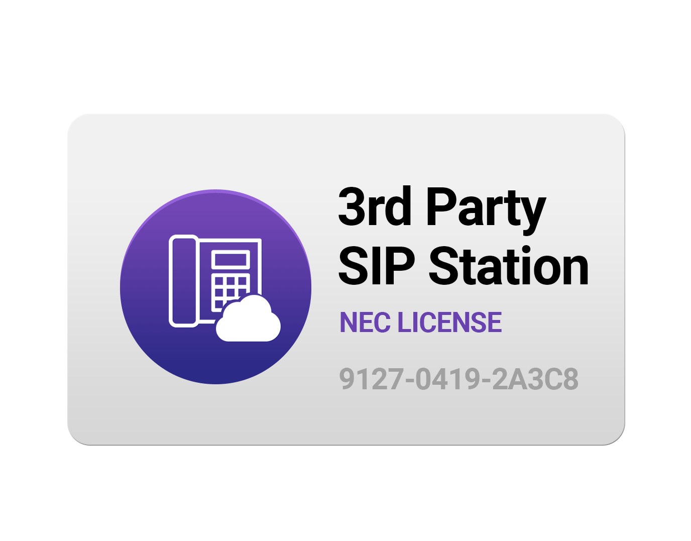 SIP 3rd Party 1-Port Station License BE116746