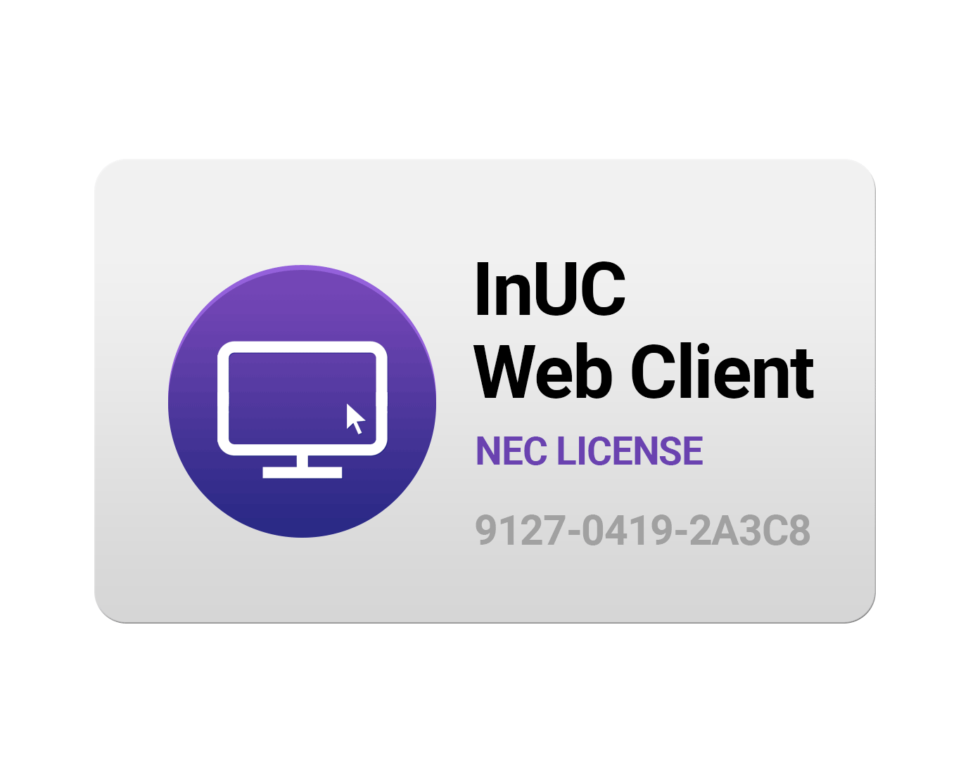 1-Port InUC Web Client License BE117552