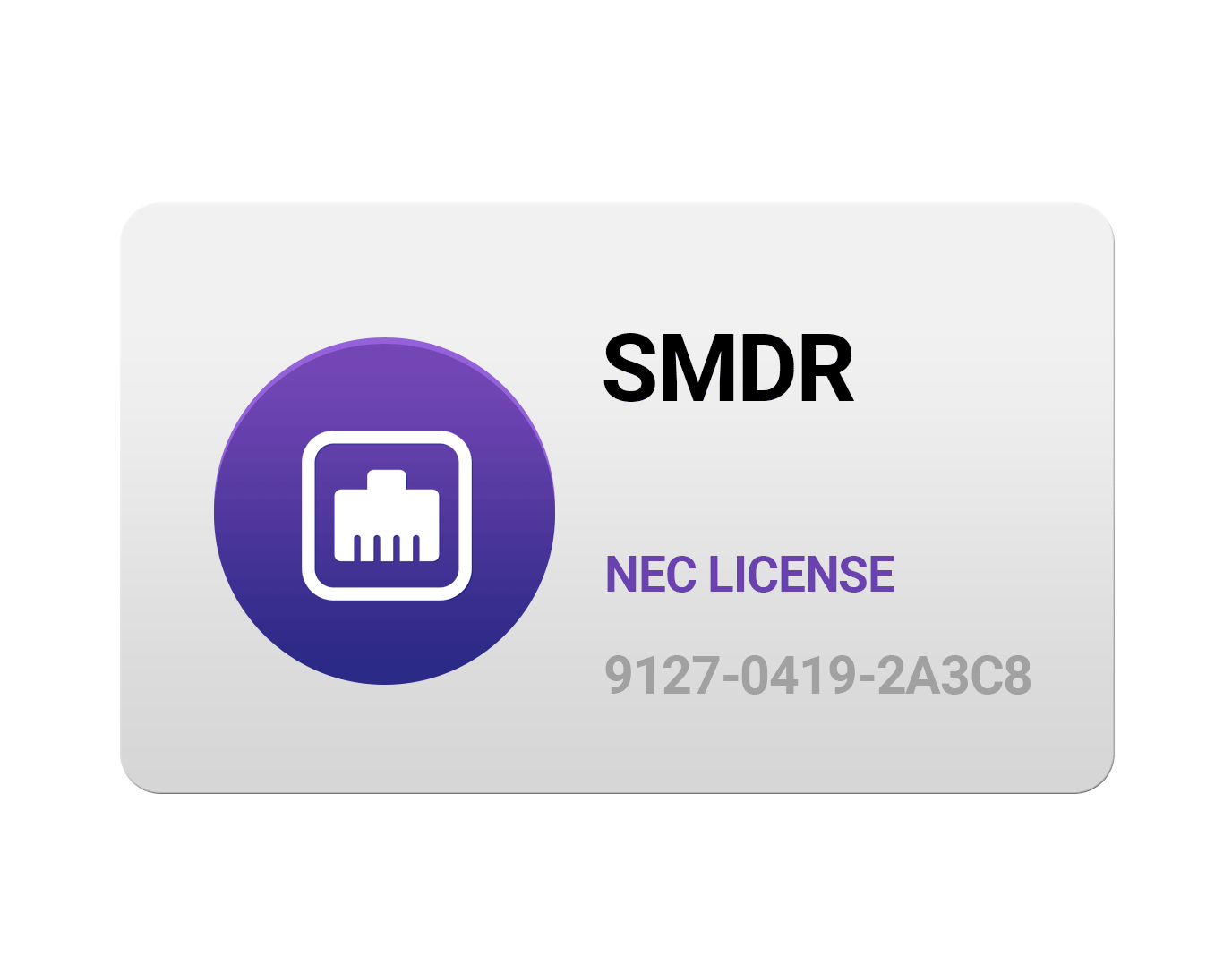 SMDR License BE117472