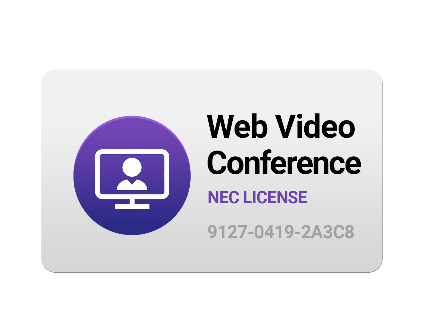 Web Video Conference License BE116760